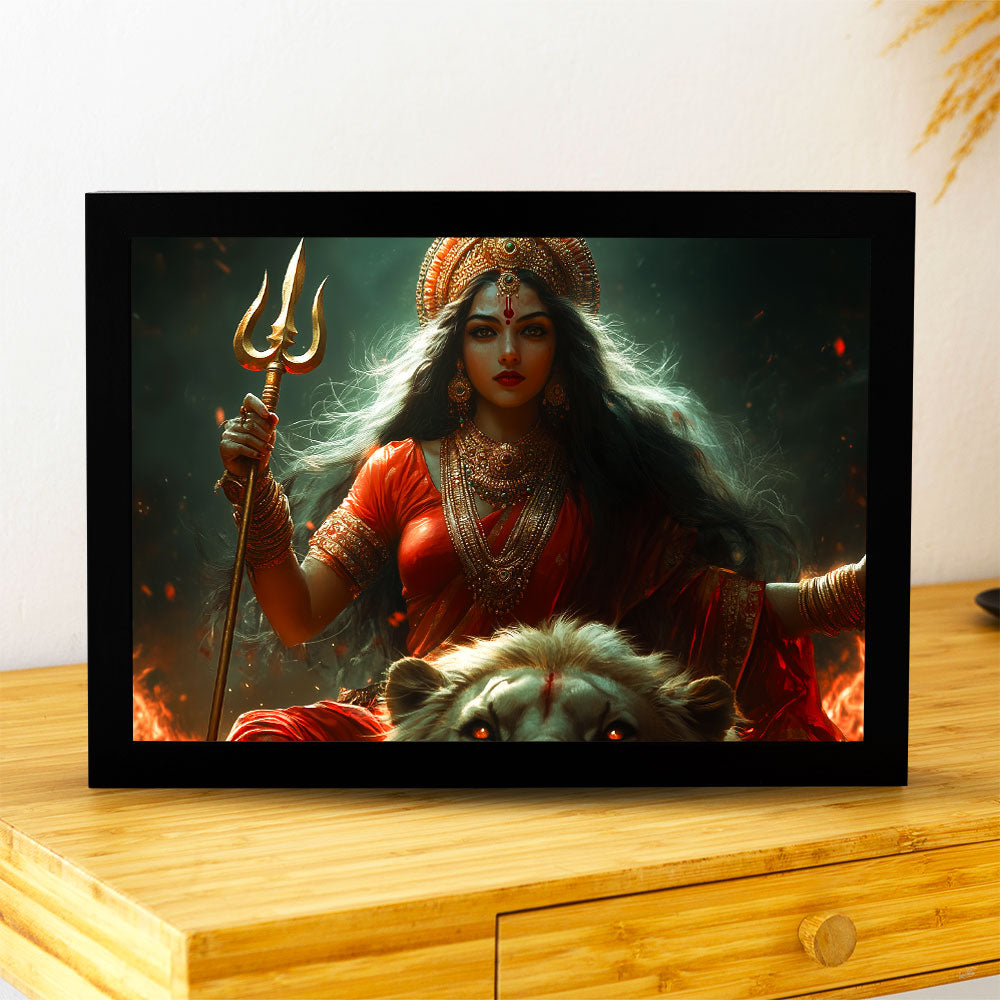 Goddess Durga Modern Art | DCDR02 - Shruti (8 X 12 Inches) - Matte