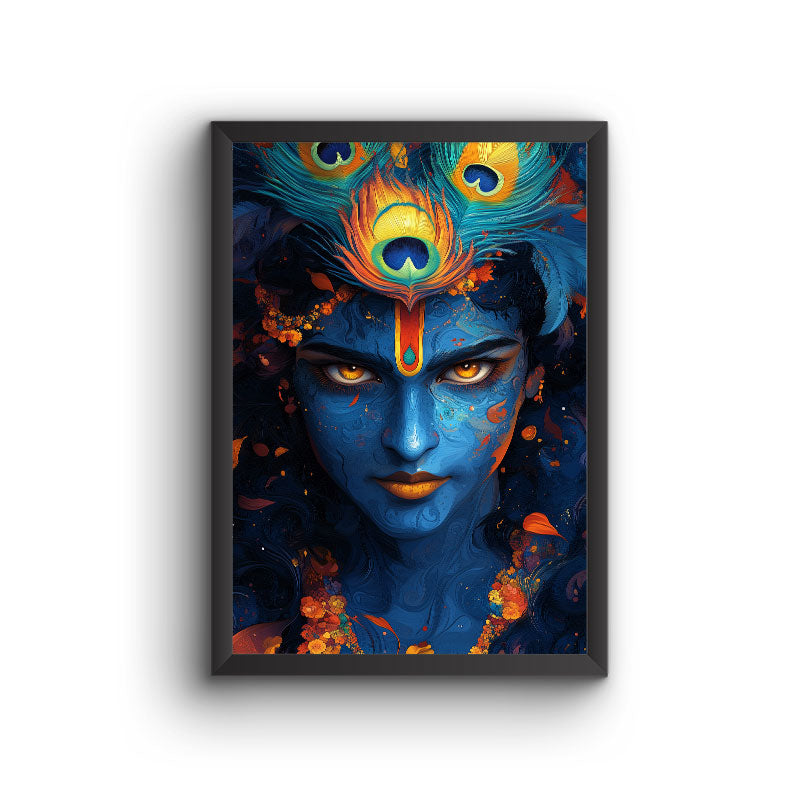 Lord Krishna Abstract Portrait | DCKR13